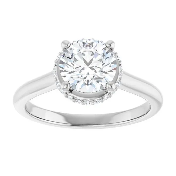 Hidden Halo-Style Engagement Ring Image 3 JF Jones Jewelers Rochester, NY