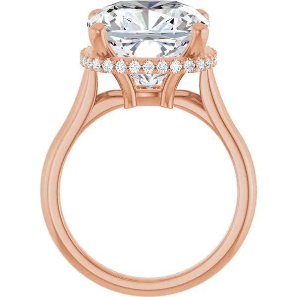 Hidden Halo-Style Engagement Ring Image 2 J. West Jewelers Round Rock, TX