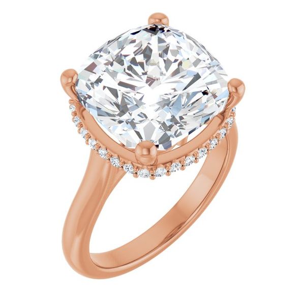 Hidden Halo-Style Engagement Ring