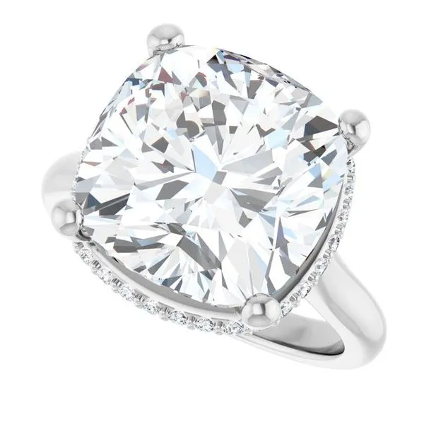 Hidden Halo-Style Engagement Ring Image 5 Eskews Fine Jewelers Lee's Summit, MO