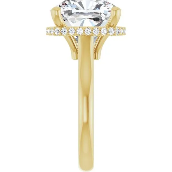 Hidden Halo-Style Engagement Ring Image 4 Don's Jewelry & Design Washington, IA