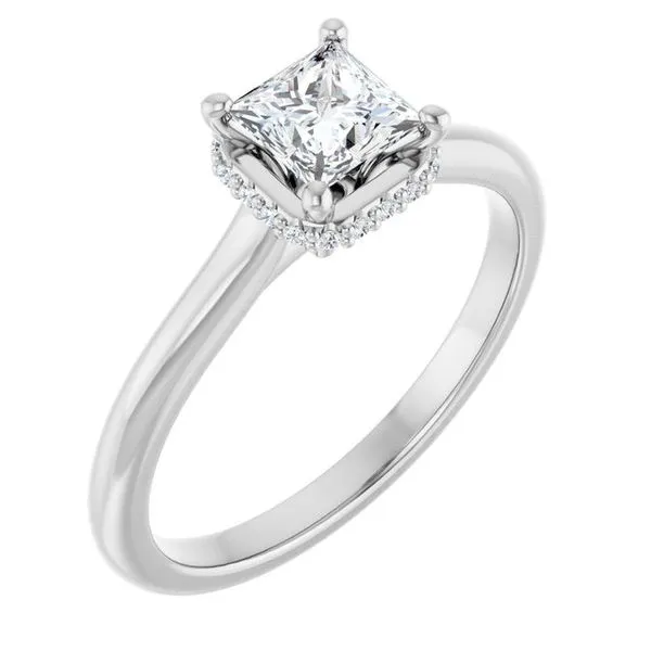 Hidden Halo-Style Engagement Ring Arezzo Jewelers Elmwood Park, IL