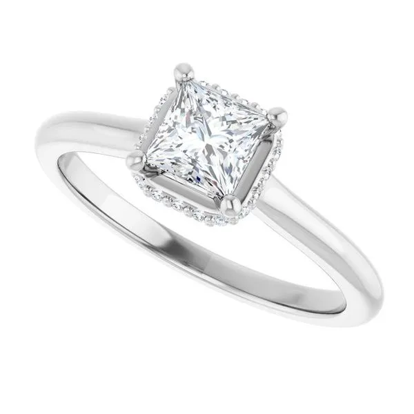 Hidden Halo-Style Engagement Ring Image 5 Ocean View Jewelers Millville, DE