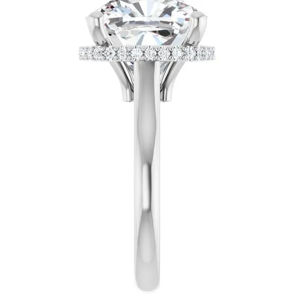 Hidden Halo-Style Engagement Ring Image 4 Natale Jewelers Sewell, NJ