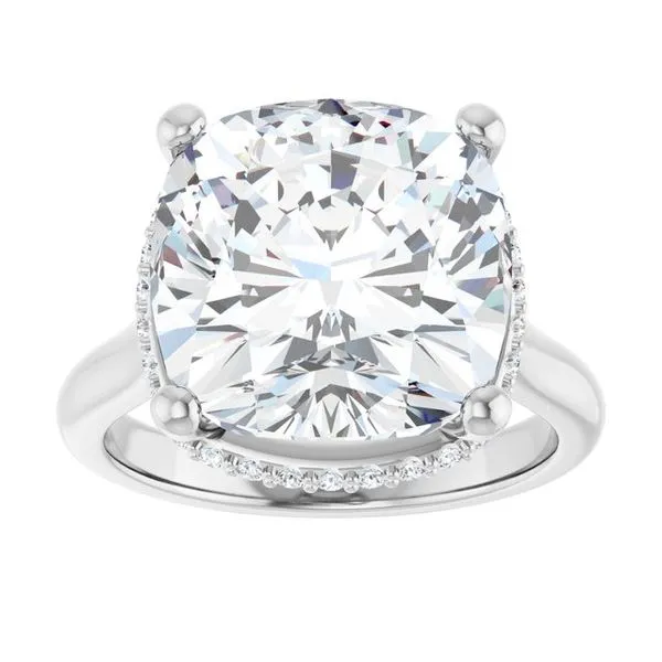 Hidden Halo-Style Engagement Ring Image 3 Clater Jewelers Louisville, KY