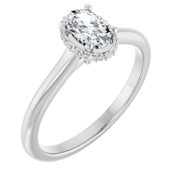 Hidden Halo-Style Engagement Ring