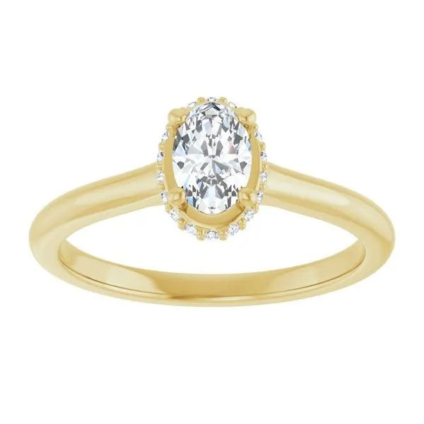 Hidden Halo-Style Engagement Ring Image 3 Raleigh Diamond Fine Jewelry Raleigh, NC