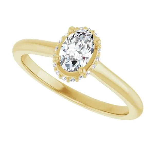 Hidden Halo-Style Engagement Ring Image 5 Clater Jewelers Louisville, KY