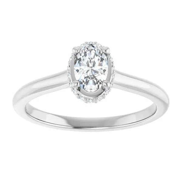 Hidden Halo-Style Engagement Ring Image 3 Futer Bros Jewelers York, PA