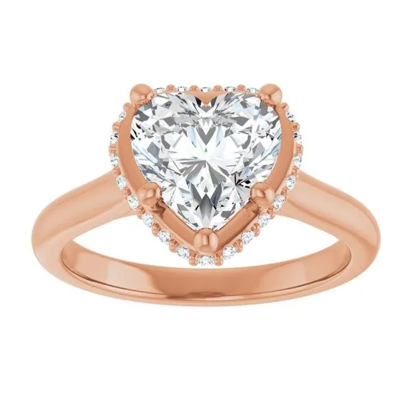 Hidden Halo-Style Engagement Ring Image 3 J. West Jewelers Round Rock, TX