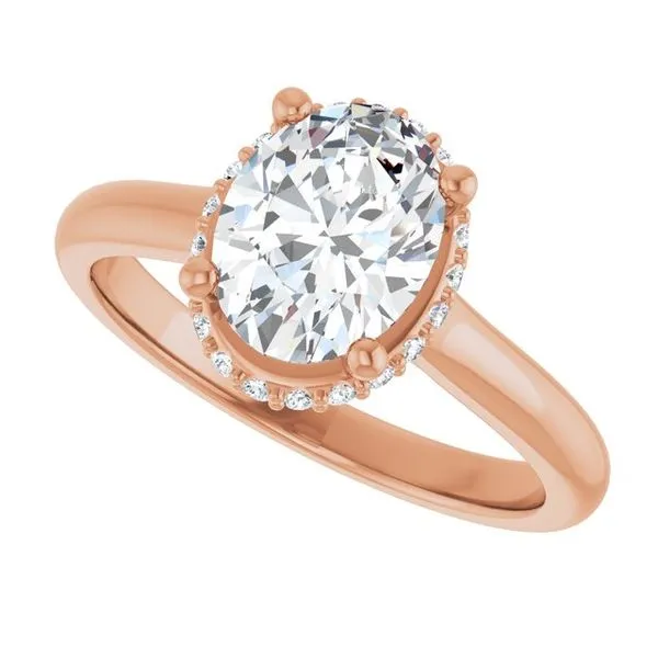 Hidden Halo-Style Engagement Ring Image 5 Don's Jewelry & Design Washington, IA