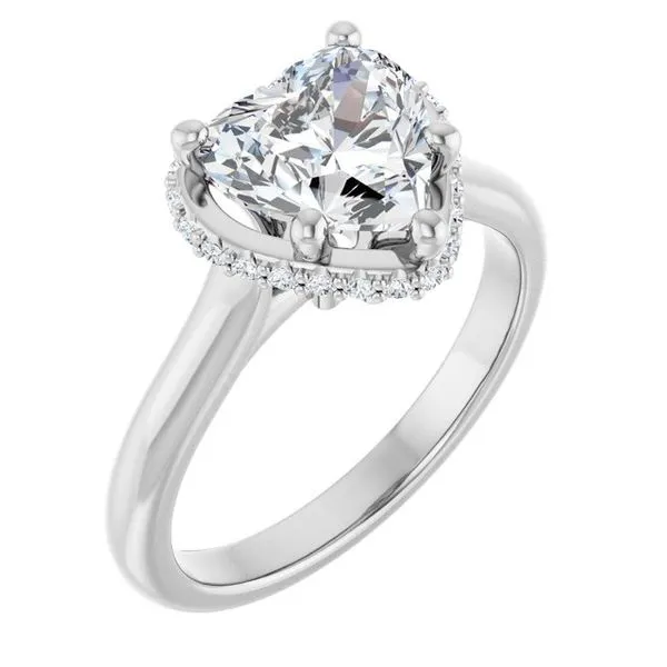 Hidden Halo-Style Engagement Ring Morin Jewelers Southbridge, MA