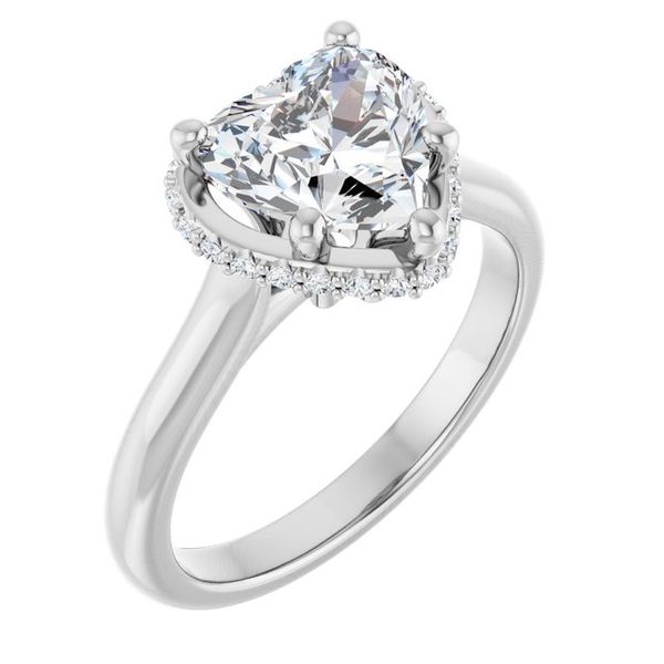 Hidden Halo-Style Engagement Ring