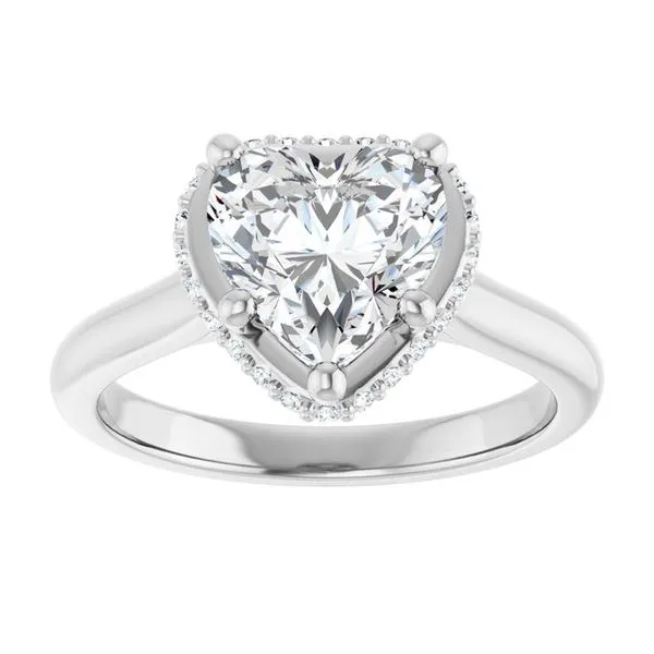 Hidden Halo-Style Engagement Ring Image 3 Vulcan's Forge LLC KANSAS CITY, MO