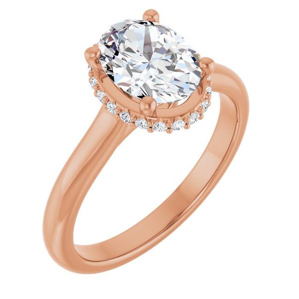 Hidden Halo-Style Engagement Ring