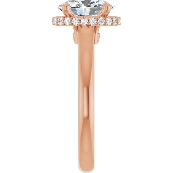 Hidden Halo-Style Engagement Ring Image 4 Hudson Valley Goldsmith New Paltz, NY