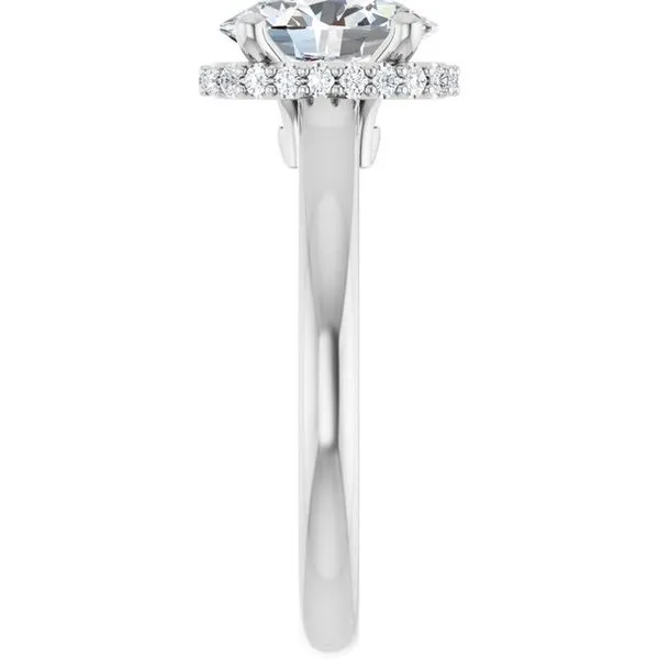 Hidden Halo-Style Engagement Ring Image 4 Vulcan's Forge LLC KANSAS CITY, MO