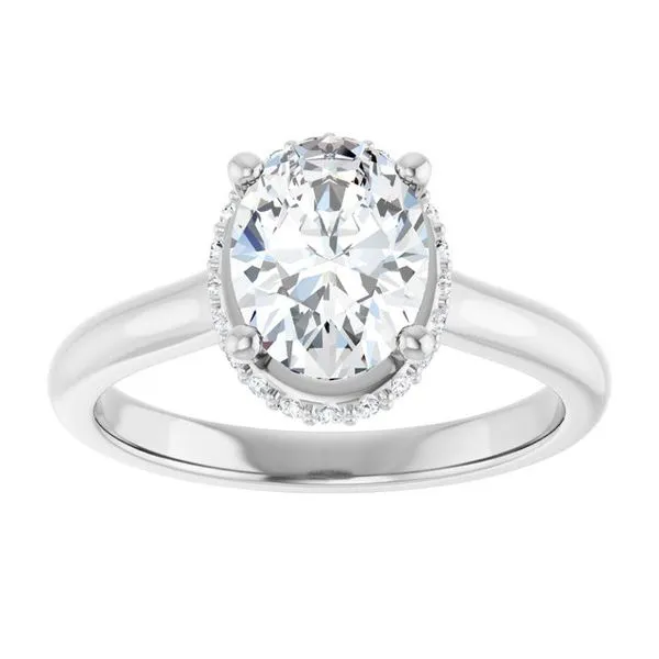 Hidden Halo-Style Engagement Ring Image 3 Shipley's Fine Jewelry Hampstead, MD