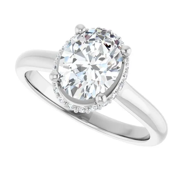 Hidden Halo-Style Engagement Ring Image 5 Natale Jewelers Sewell, NJ