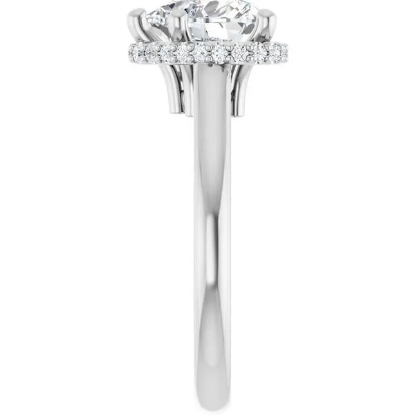 Hidden Halo-Style Engagement Ring Image 4 Michael Szwed Jewelers Longmeadow, MA