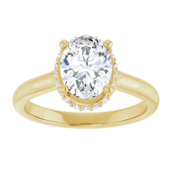 Hidden Halo-Style Engagement Ring Image 3 Don's Jewelry & Design Washington, IA