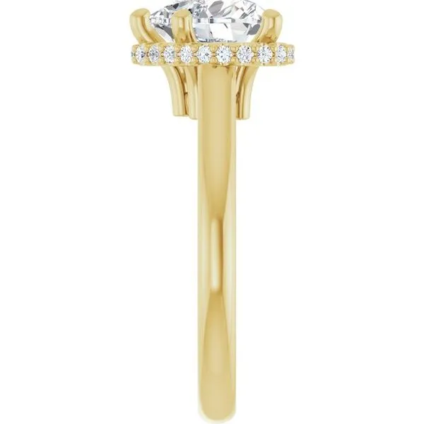 Hidden Halo-Style Engagement Ring Image 4 Witt's Jewelry Wayne, NE