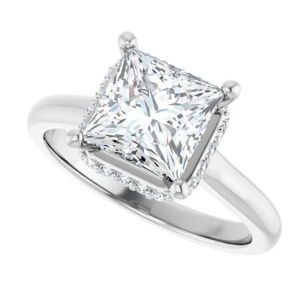 Hidden Halo-Style Engagement Ring Image 5 Raleigh Diamond Fine Jewelry Raleigh, NC