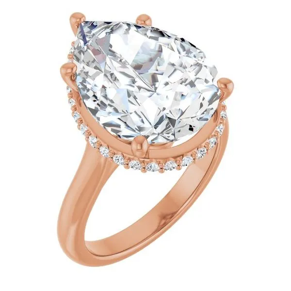 Hidden Halo-Style Engagement Ring J. West Jewelers Round Rock, TX