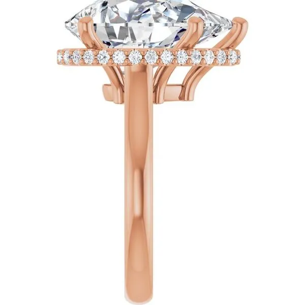 Hidden Halo-Style Engagement Ring Image 4 The Jewelry Source El Segundo, CA