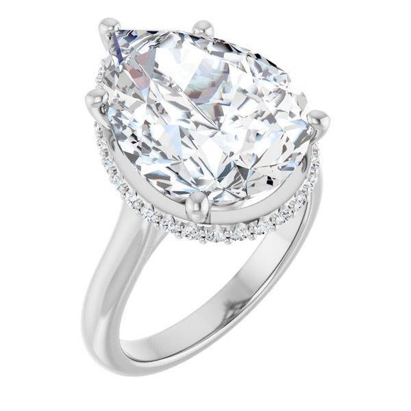 Hidden Halo-Style Engagement Ring