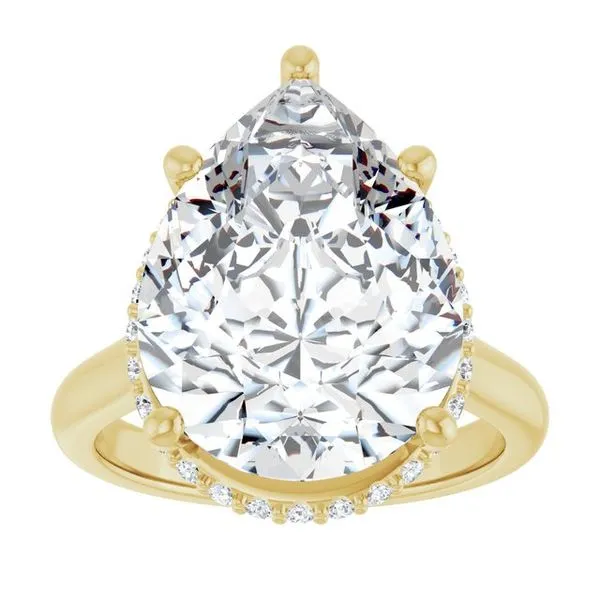 Hidden Halo-Style Engagement Ring Image 3 Futer Bros Jewelers York, PA