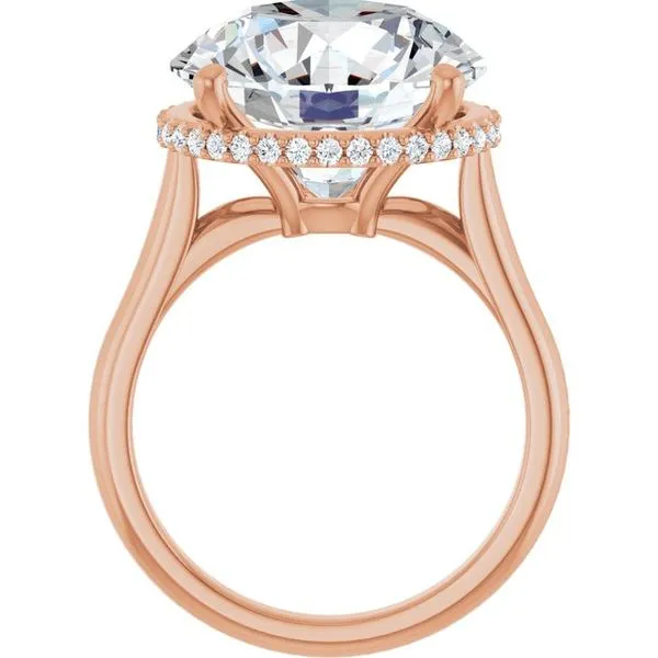 Hidden Halo-Style Engagement Ring Image 2 J. West Jewelers Round Rock, TX