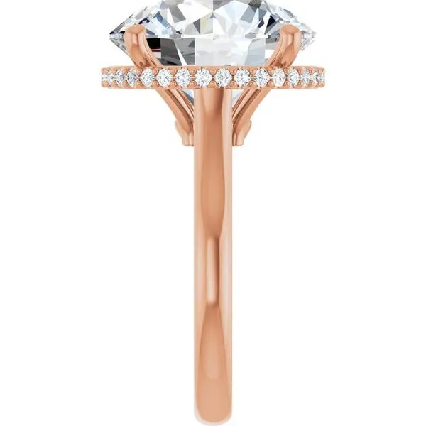 Hidden Halo-Style Engagement Ring Image 4 J. West Jewelers Round Rock, TX