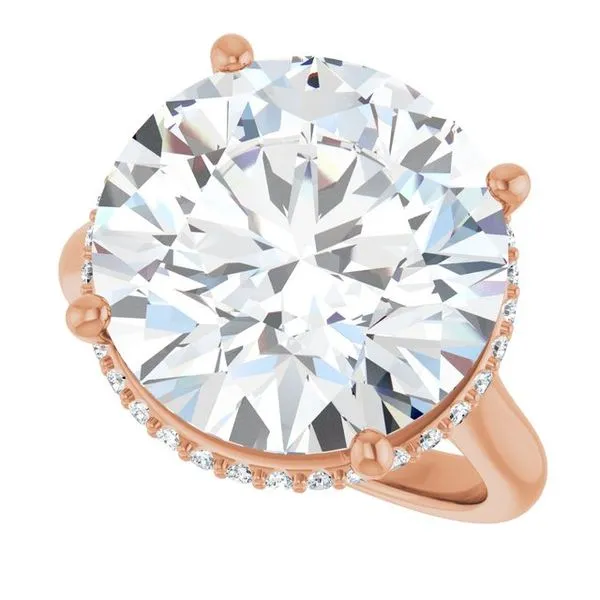 Hidden Halo-Style Engagement Ring Image 5 Ocean View Jewelers Millville, DE