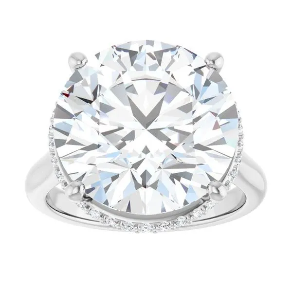 Hidden Halo-Style Engagement Ring Image 3 Austin's Fine Diamonds & Jewelry Lyndhurst, NJ