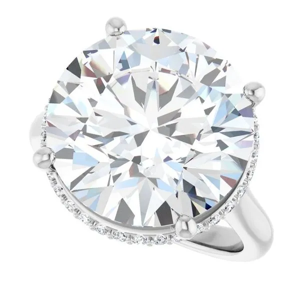 Hidden Halo-Style Engagement Ring Image 5 Ocean View Jewelers Millville, DE