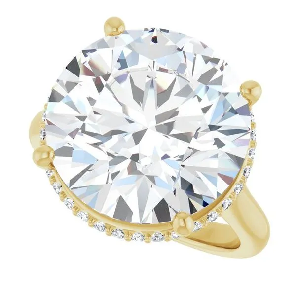 Hidden Halo-Style Engagement Ring Image 5 Don's Jewelry & Design Washington, IA