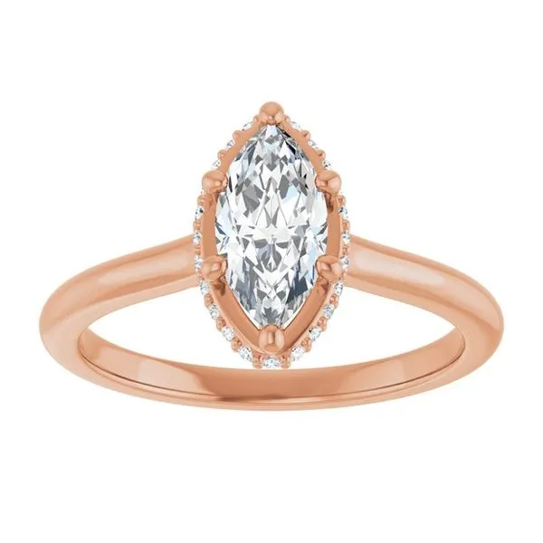 Hidden Halo-Style Engagement Ring Image 3 The Jewelry Source El Segundo, CA