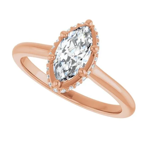 Hidden Halo-Style Engagement Ring Image 5 J. West Jewelers Round Rock, TX