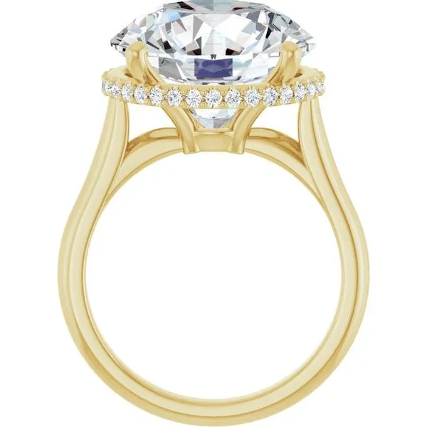 Hidden Halo-Style Engagement Ring Image 2 JF Jones Jewelers Rochester, NY