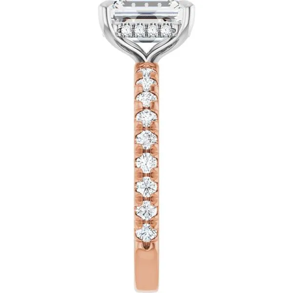 Claw-Prong Hidden Halo-Style Engagement Ring Image 4 JF Jones Jewelers Rochester, NY