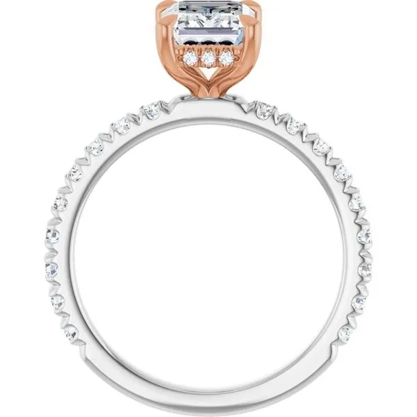 Claw-Prong Hidden Halo-Style Engagement Ring Image 2 Mark Jewellers La Crosse, WI