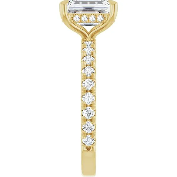 Claw-Prong Hidden Halo-Style Engagement Ring Image 4 J. Thomas Jewelers Rochester Hills, MI