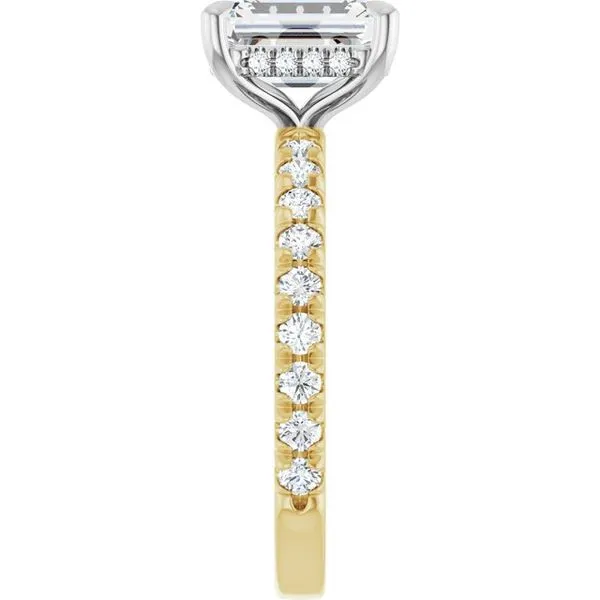 Claw-Prong Hidden Halo-Style Engagement Ring Image 4 Mark Jewellers La Crosse, WI