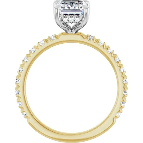 Claw-Prong Hidden Halo-Style Engagement Ring Image 2 Futer Bros Jewelers York, PA