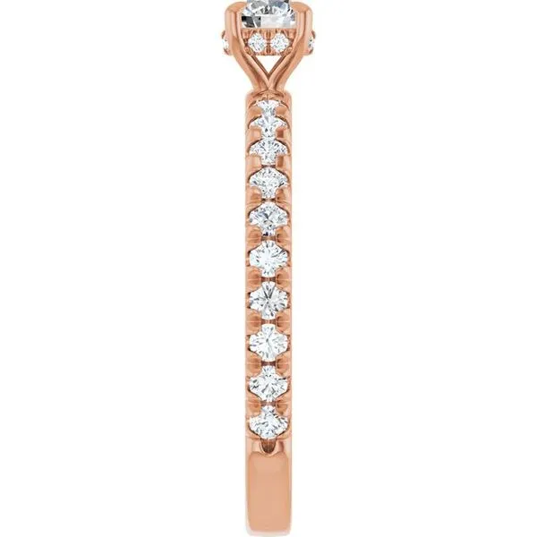 Claw-Prong Hidden Halo-Style Engagement Ring Image 4 Northwood Jewelers Northwood, OH