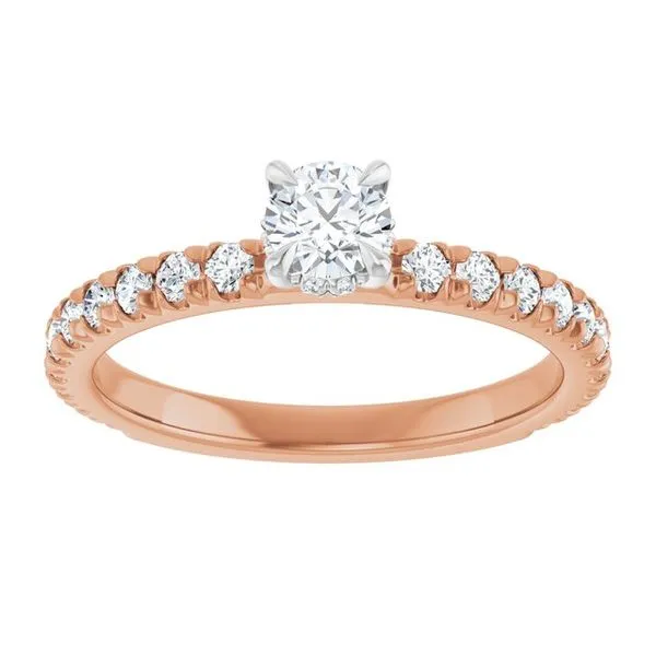 Claw-Prong Hidden Halo-Style Engagement Ring Image 3 Raleigh Diamond Fine Jewelry Raleigh, NC