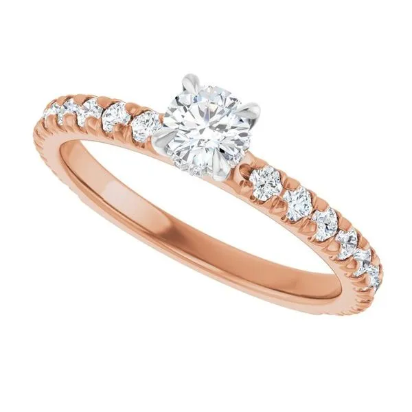 Claw-Prong Hidden Halo-Style Engagement Ring Image 5 Clater Jewelers Louisville, KY