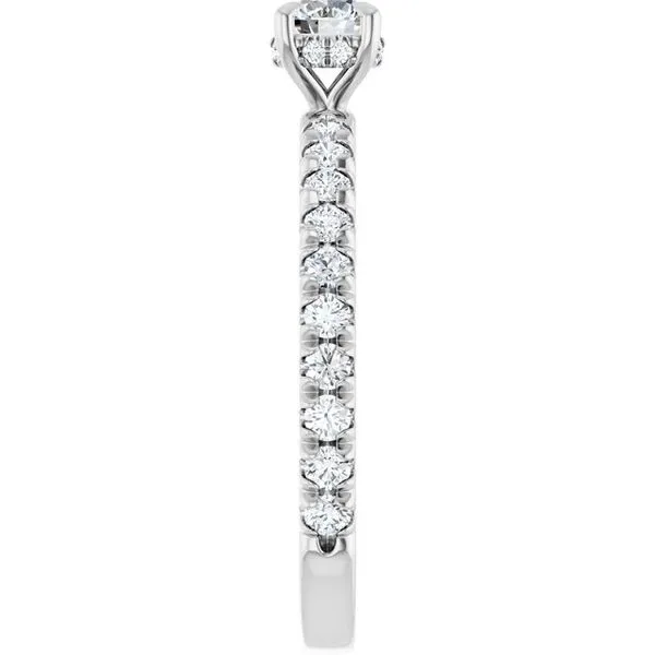 Claw-Prong Hidden Halo-Style Engagement Ring Image 4 Northwood Jewelers Northwood, OH