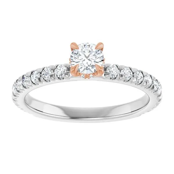 Claw-Prong Hidden Halo-Style Engagement Ring Image 3 Mark Jewellers La Crosse, WI